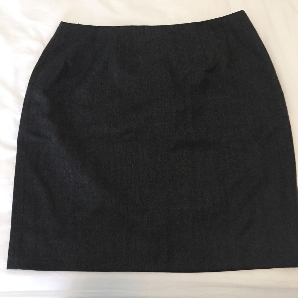 Brooks Brothers Wool Charcoal Skirt